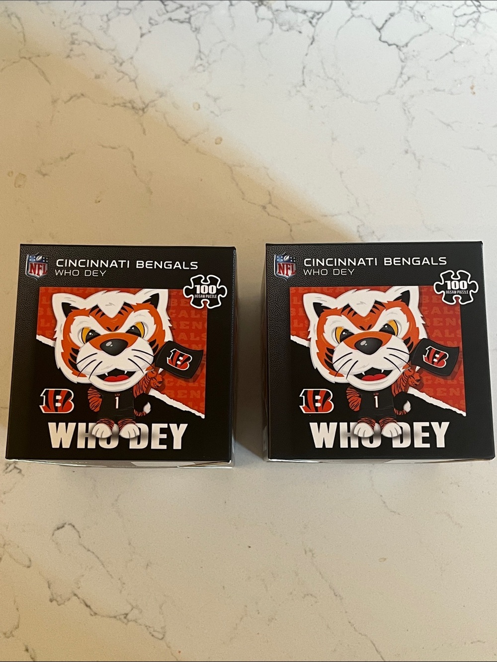 MasterPieces NFL Cincinnati Bengals Who Dey Mascot 100 Piece Jigsaw Puzzle 2